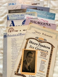 Piano Solo Sheet Music Lot of 14 Vintage to Contemporary - Picture 1 of 24