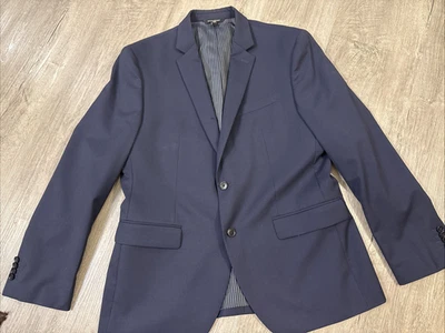 Banana Republic Slim Fit Navy Blazer 42S-Marzotto Italian Super 120's Wool FLAW* - Image 1 of 4
