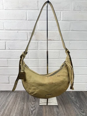 Bolso Bandolera Frye Belle Bohemio Hobo Cuero Mujer Cartera Bolso Media Luna DB056 Foto 1 de 4