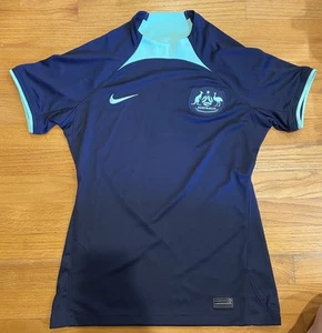 Women’s Small NIKE Australia Jersey Navy Slim Fit Football National Team Away - Picture 1 of 5