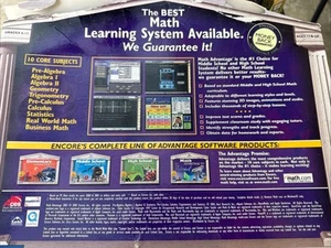 🔥Math Advantage 2003 Business Math PC Software PC Mac Tutorials Learning System - Picture 1 of 3
