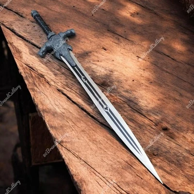 Artorias 大剑复制品手工碳钢黑暗灵魂剑狼骑士 — 第 1/3 张图片