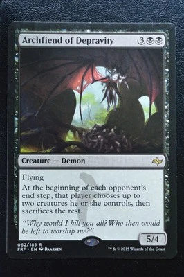 Magic The Gathering MTG ARCHFIEND OF DEPRAVITY Fate Reforged LP Lightly Played - Image 1 of 2