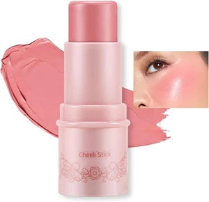 Crema Blush Stick Trucco per Guance, Multi-Uso Trucco Matte Guancia Bacchetta Bl - Foto 1 di 12