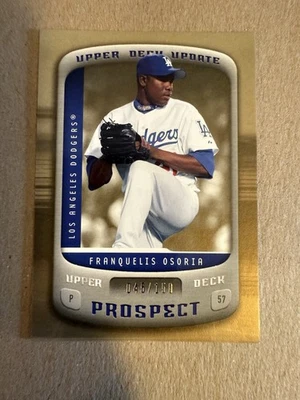 2005 Upper Deck Update - Franquelis Osoria #123 Serial #d 45/599 (RC) Dodgers - Image 1 of 3