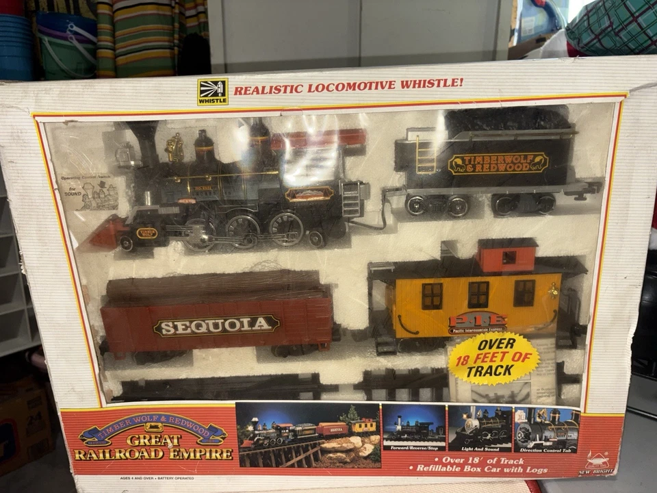 Vintage New Bright Timberwolf & Redwood Great Railroad Empire Train Set - Image 1 of 1