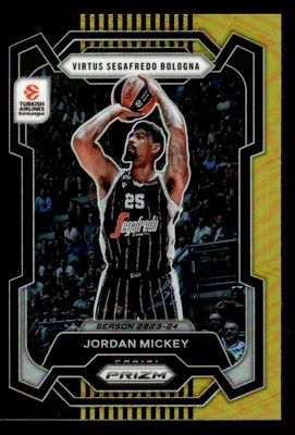 Jordan Mickey 2023-24 Panini Prizm EuroLeague #122 Negro Oro #1/5 Foto 1 de 2
