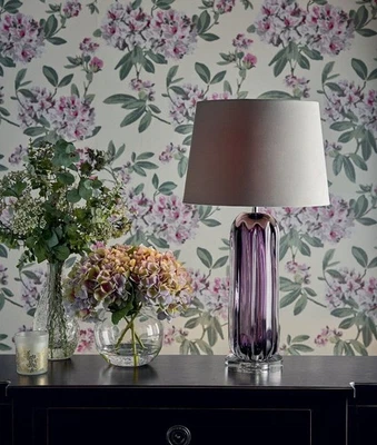 Laura Ashley Wallpaper Adeline Dusky Rose Floral Roll More Available NEW - Image 1 of 4