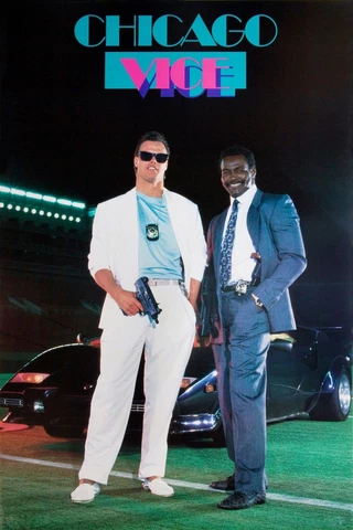 CHICAGO BEARS WALTER PAYTON/JIM MCMAHON "CHICAGO VICE" 20X30 POSTER PRINT Cover