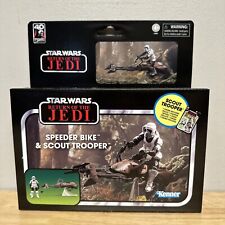 Star Wars Vintage Collection Speeder Bike and Scout Trooper Figure Set By Hasbro