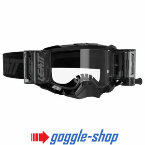 LEATT VELOCITY 5.5 GOGGLES MOTOCROSS MX ENDURO - BLACK / ROLL-OFFS - Picture 1 of 3