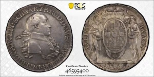 1791-ICK German States SCHWARTZBURG-RUDOLSTADT 1/2 Thaler Silver Coin AU-Details - Picture 1 of 3