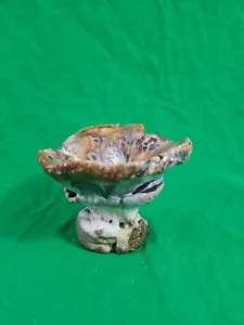 Vintage Handmade Ceramic Studio Art Mushroom Figurine Signed - Picture 1 of 11