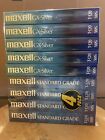Maxell+Lot+of+9+Blank+T-120+VHS+Video+Tapes+6+Hour+3x+GX-Silver+6x+Standard