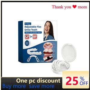 Adjustable Clip-On Dentures – Fast Smile Fix, Silicone Comfort – 1 Pair - Picture 1 of 6