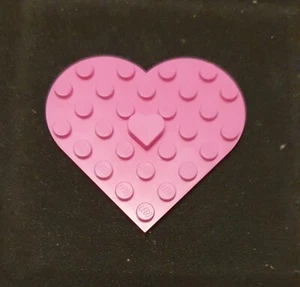 Large Lego Heart Badge With Small Heart Custom Made, Tie Pin, Valentines Day - Picture 1 of 2