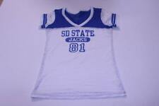 Women's South Dakota State SDSU Jackrabbits M Shear T-Shirt Tee (White) Blue 84