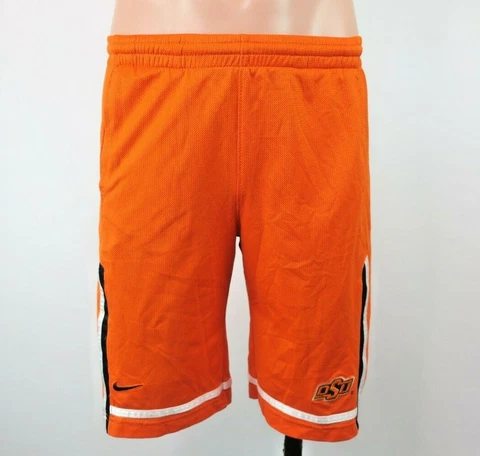 Nike NCAA Oklahoma State University Youth L Drawstring Basketball Shorts-Orange Cover