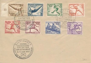 Cover Germany 1937 WWII War Era Olympics Stuttgart Set U - Picture 1 of 2