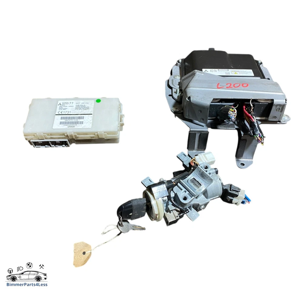 MITSUBISHI L200 Warrior 2011 2,5 DID juego de bloqueo de encendido manual ecu 1860B580 Foto 1 de 2