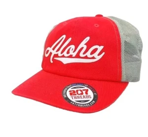 Hawaii Trucker Hat Surfware Hawaiian Classics Coral & Gray Snapback Cap Aloha - Picture 1 of 3