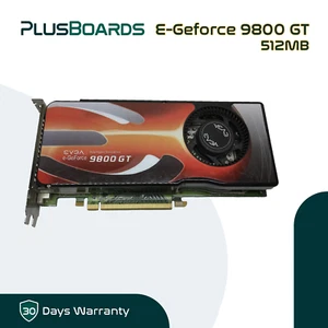 EVGA E-Geforce 9800 GT PCIE 2.0 Mac Pro Tower 512MB 2x DVI GPU 512-P3-N978-AR - Picture 1 of 10