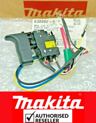 Genuine Makita Switch For BHR162 BHR202 DHR202 18v SDS Hammer Drill 638882-6