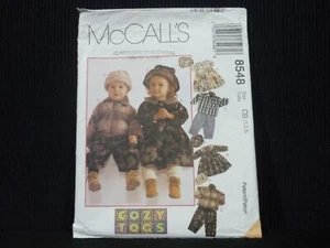 VINTAGE McCALL'S PATTERN # 8548~TODDLERS/GIRLS/BOYS JACKET, PANTS, HAT~SIZES 1-3 - Picture 1 of 8