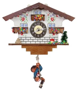 Engstler Cuckoo Clock  - The White Chalet   5 Inches AH 01832 SQ NEW - Picture 1 of 1