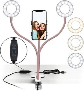 ADURO U-STREAM Video Vapeur Twin Home Desk Streaming Light Set Clip Home Kit - Photo 1 sur 37