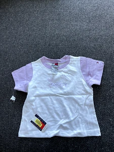 NWT Tommy Hilfiger purple white toddler girl's T-shirt 3T - Picture 1 of 3