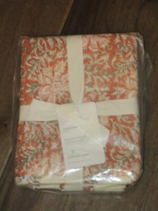 POTTERY BARN SLOAN VOILE REVERSIBLE QUILTED TERRACOTTA STANDARD SHAM  NEW - Picture 1 of 1