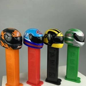 NASCAR Helmets Petty #43, Kenseth #17, Home Depot #20 Stewart, #18 LaBonte PEZ - Imagen 1 de 12