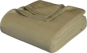 Superior 100% Cotton Blanket Oversized Throw, Woven Blanket For Couch, Bed, Home - Picture 1 of 12