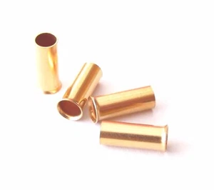 WBT-0435 cable end sleeves  4mm 11awg gold plated for high connectivity x 4 - Picture 1 of 1