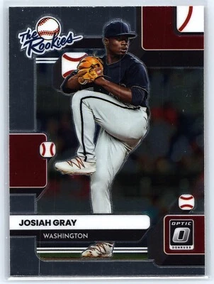 2022  DONRUSS OPTIC BASEBALL THE ROOKIES INSERT #TR-4 JOSIAH GRAY NATIONALS - Image 1 of 2