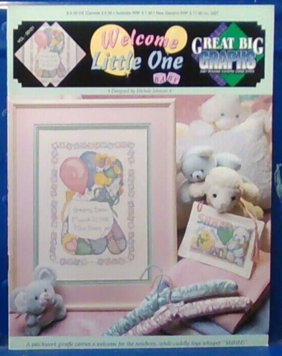 "Welcome Little One" Cross Stitch Graph leaflet by True Colors VCL 27 - Image 1 of 1