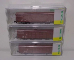 Minitrix -- N 18901 Güterwagen-Set gedeckte Güterwagen DB Ep. V NEU & OVP - Picture 1 of 10