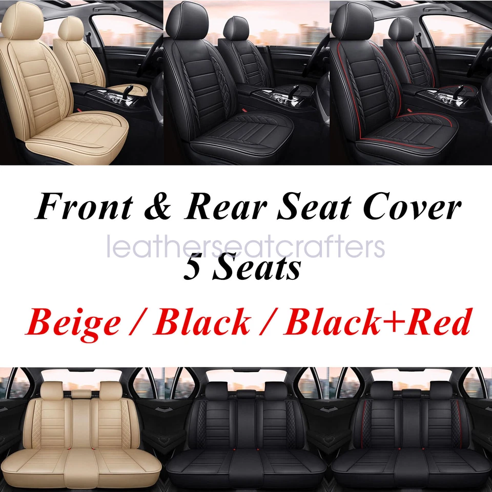 For Honda Ridgeline CIVIC Front Rear Car Seat Covers 5-Seats Protectors Full Set - Изображение 1 из 1