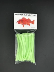 25 unidades - 3-1/2" Protector de engarce con manga brillante caída profunda Pesca brillante - Imagen 1 de 3