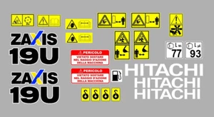 Klej Hitachi ZX19U-5 Decals (naklejki), kompletny zestaw - Zdjęcie 1 z 2