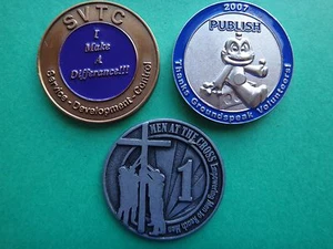 Collection Of 3 Miscellaneous Challenge Coins - Picture 1 of 8