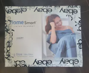 King size 88 x 104“ Home Smart weighted blanket 100% machine washable NEw - Picture 1 of 9
