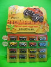 1986 McDonalds Stomper Mini 4x4 Counter Display with trucks *Very Nice*