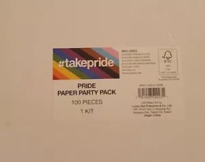 Pride Disposable Party Supplies Kit, Paper Plates Cups Napkins Tableware Combo - Picture 1 of 4