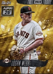 [DIGITAL] Topps Bunt - Logan Webb - Free Pack Friday 24 S1 Apr 26  Gold - Picture 1 of 1