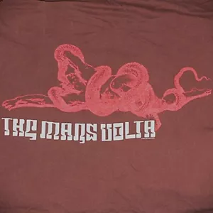 RARE VINTAGE 2005 MARS VOLTA T-SHIRT ~ USED ~ Sz XL ~ ARACHNE SPIDER LIVE EP ART - Picture 1 of 17
