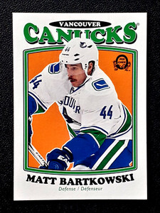 MATT BARTKOWSKI 2016-17 O-PEE-CHEE RETRO BLANK BACKS 16-17 NO 171        36221