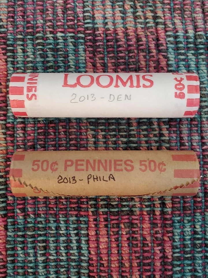 2013 P&D LINCOLN SHIELD ROLLS PENNIES BU - Image 1 of 1