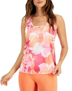 Neu mit Etikett Ideology rosa Blumen ärmelloses Tanktop Racerback leichter Stretch XXL - Bild 1 von 8